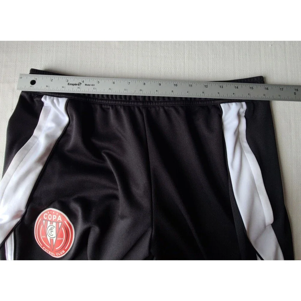 Adidas Copa Futbol Club Soccer Training Pants Black White Men’s Small Zip Leg
